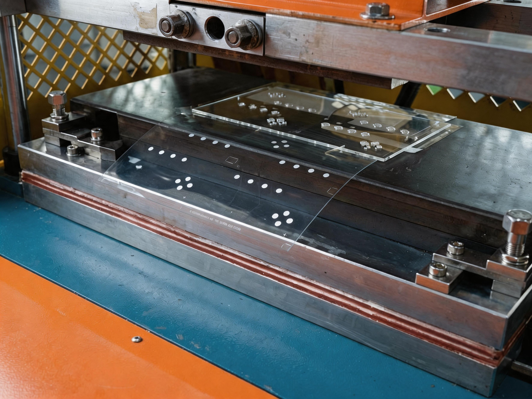 Factory die cutting process for membrane switch parts